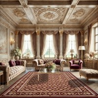 Китайский ковер 002042 Красный